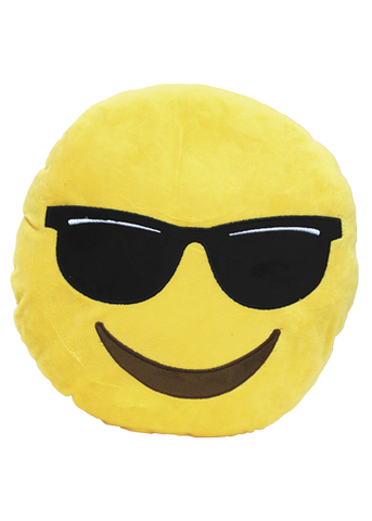 Cojin emoji con lentes