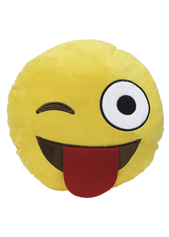 Cojin emoji guiño feliz