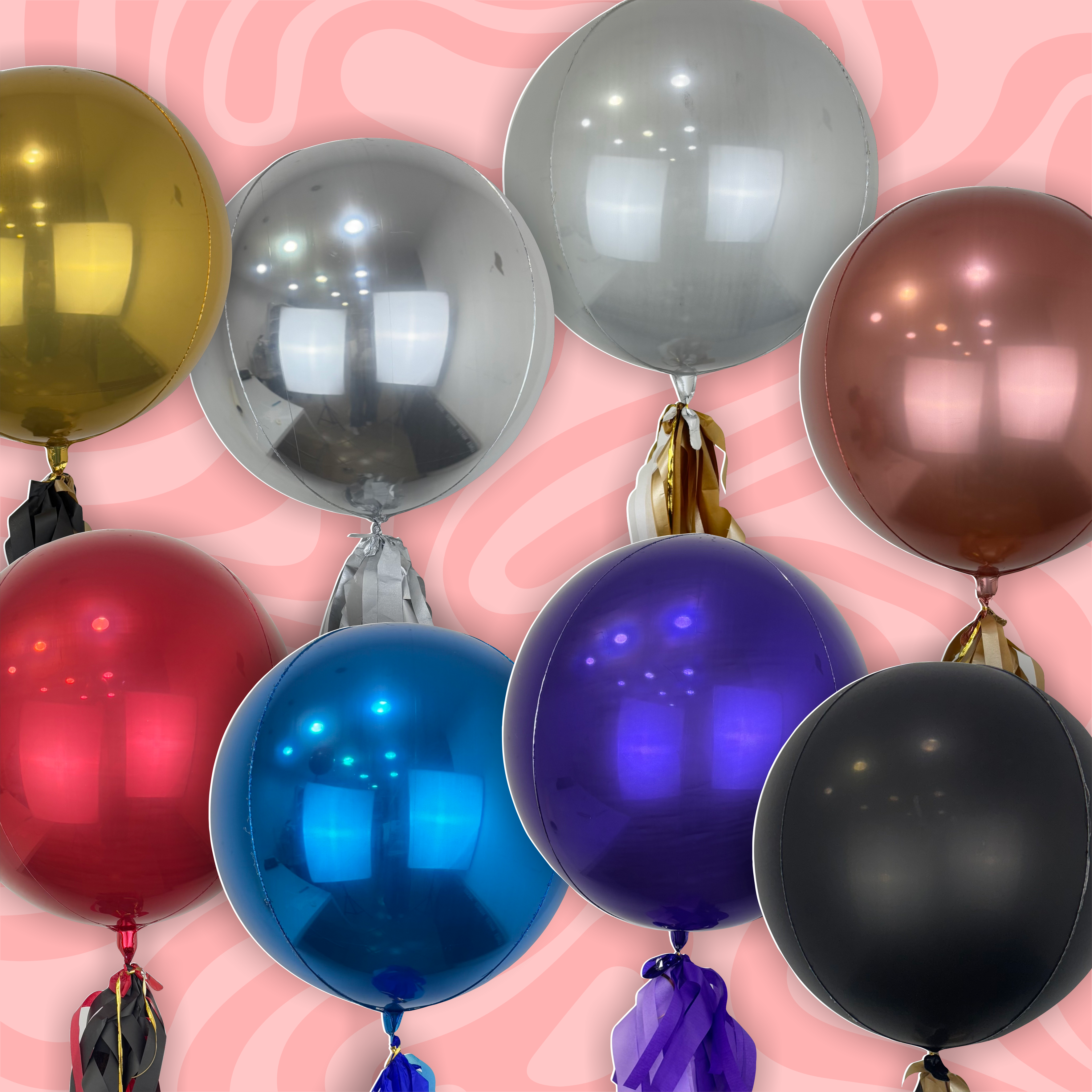 Globos de esfera metálica