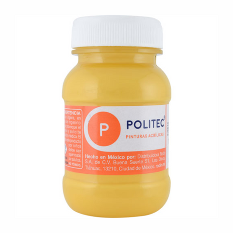 Pintura acrilica politec 100ml Amarillo claro