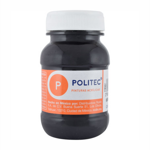 Pintura acrilica politec 100ml Negro intenso