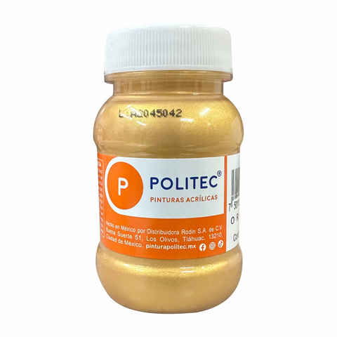 Pintura acrilica politec 100ml Oro