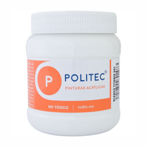Pintura acrilica politec 250ml Blanco titanio