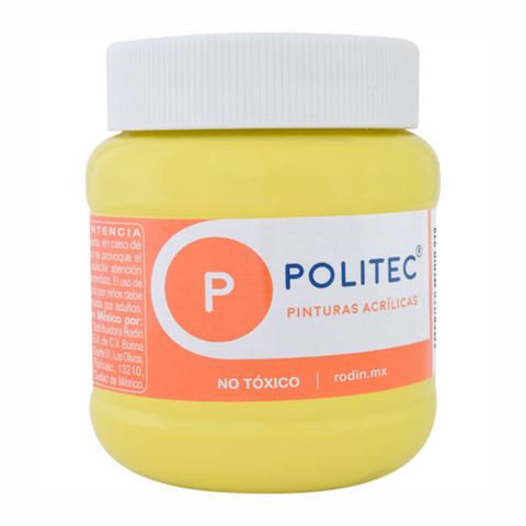Pintura acrilica politec 250ml Limón hanza