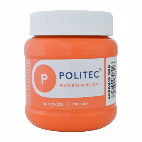 Pintura acrilica politec 250ml Naranja