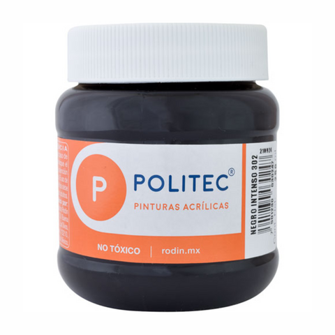 Pintura acrilica politec 250ml Negro intenso