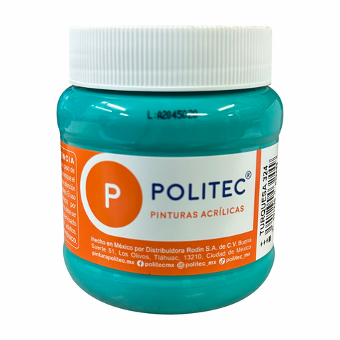 Pintura acrilica politec 250ml Turquesa