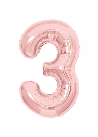 Número 3 Rose Gold