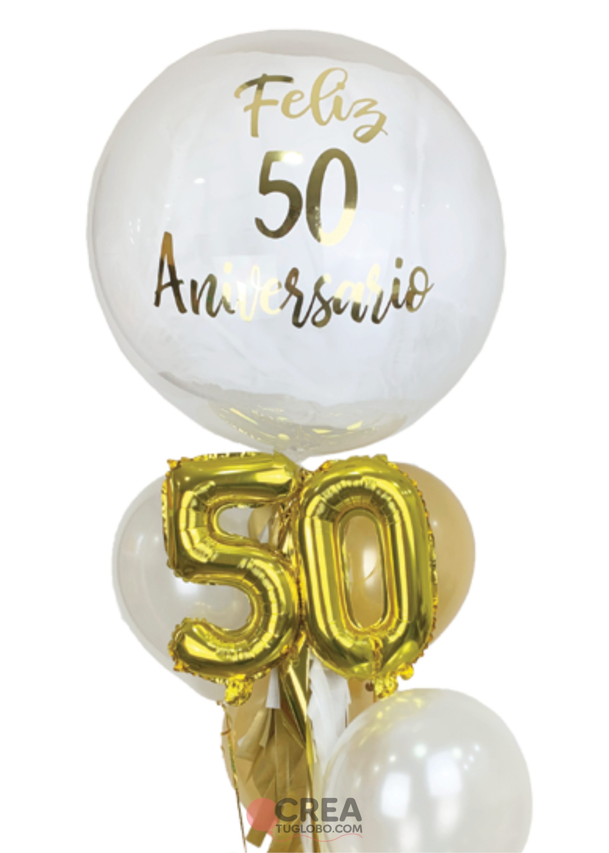 Arreglo franja blanca aniversario