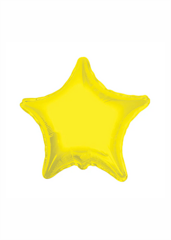 Estrella metálica amarilla