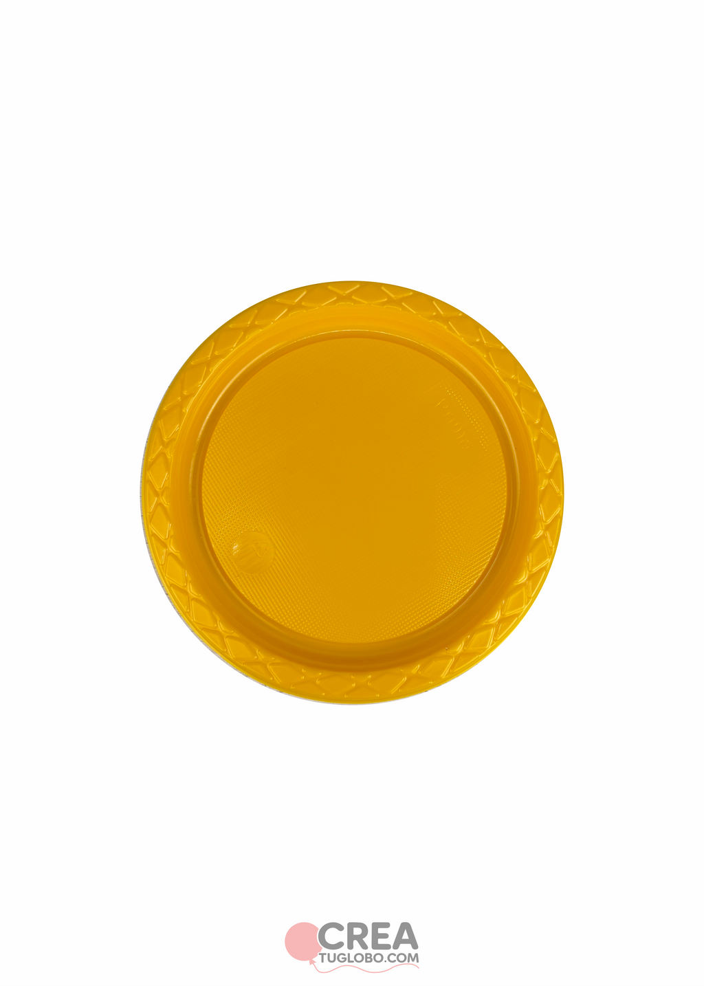 Plato redondo 7" amarillo