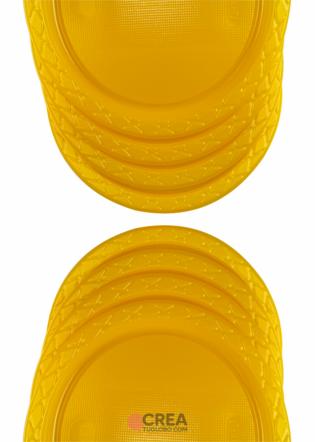Plato redondo 7" amarillo