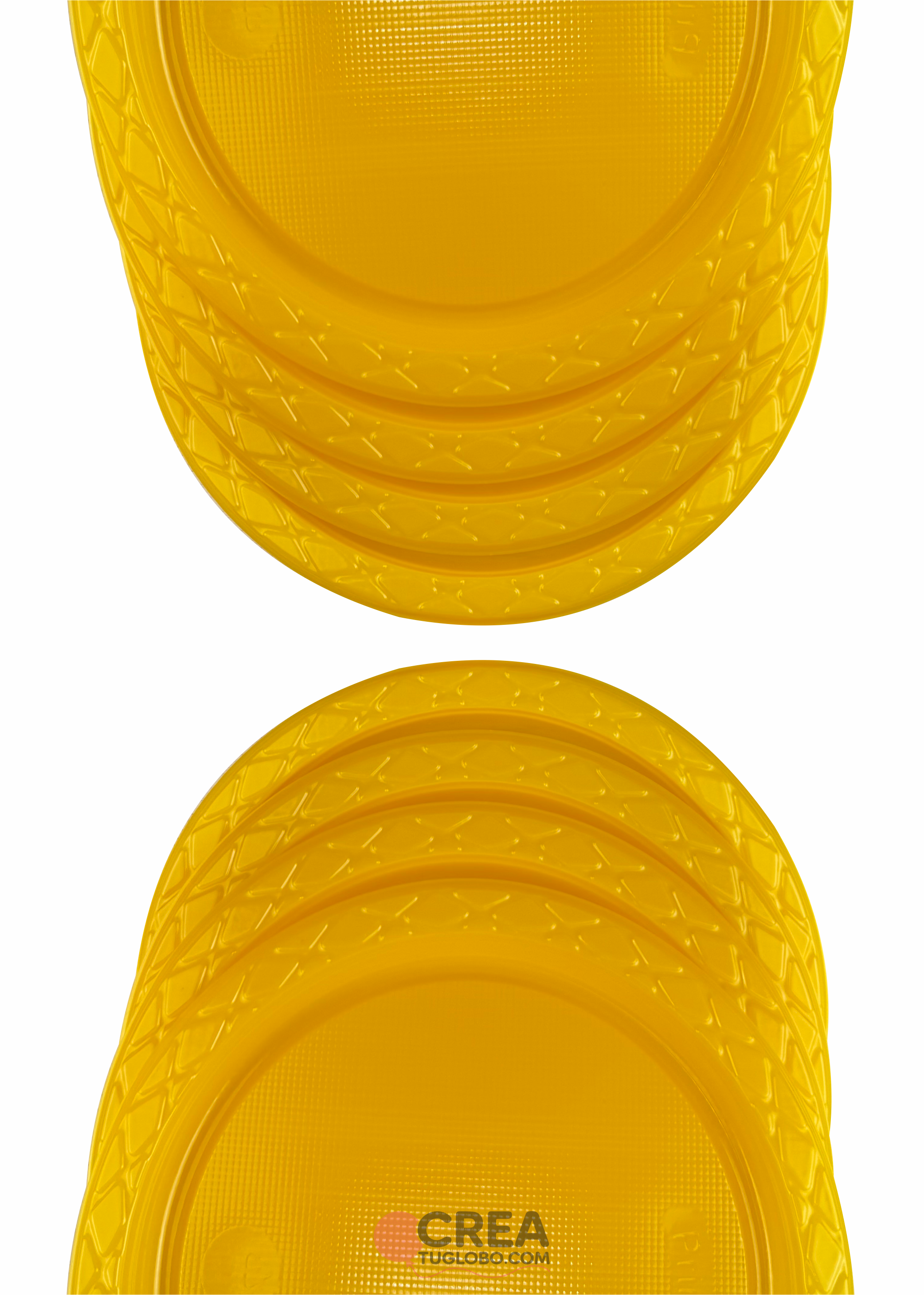 Plato redondo 7" amarillo