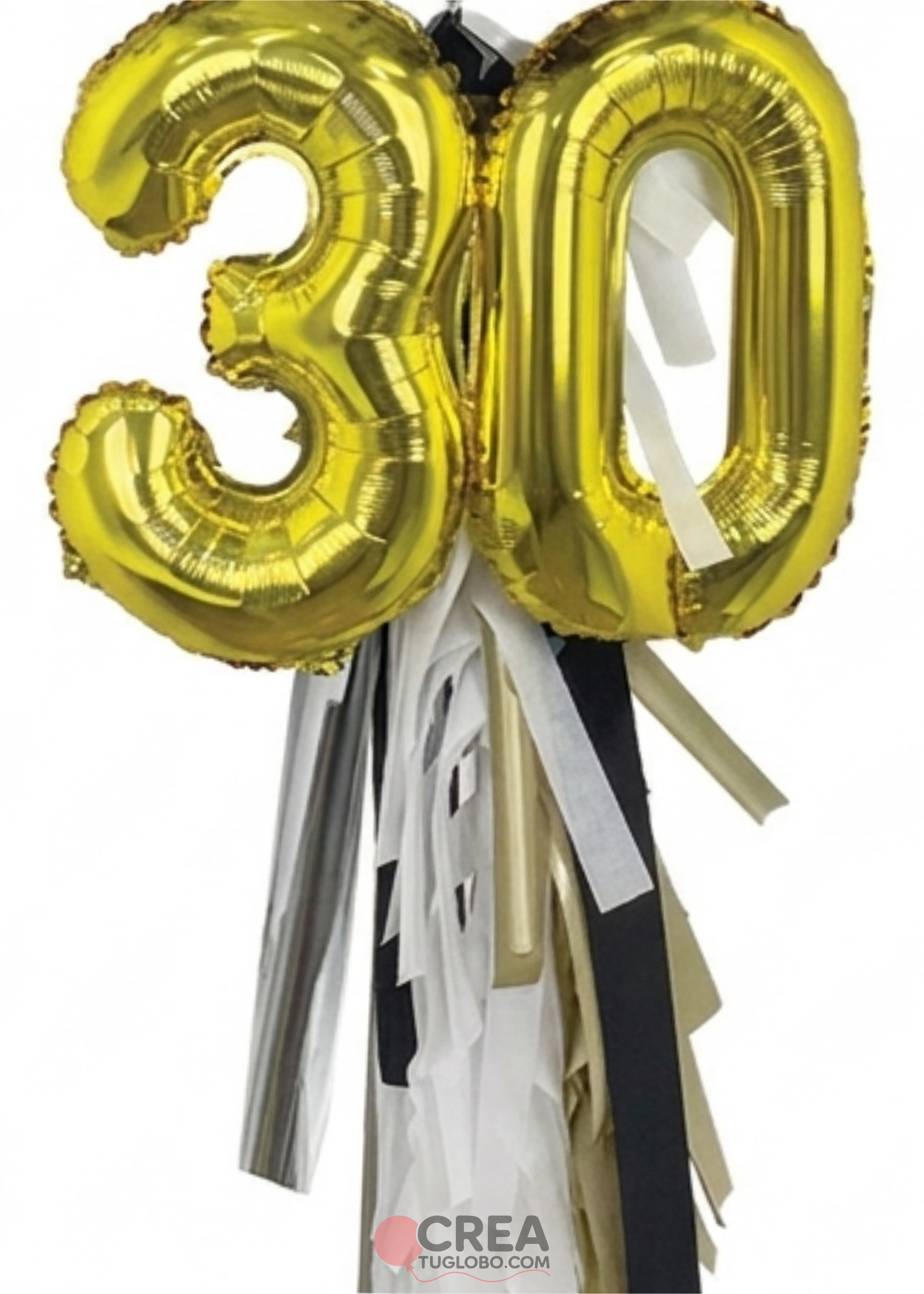 Arreglo pintura dos numeros aniversario elegante