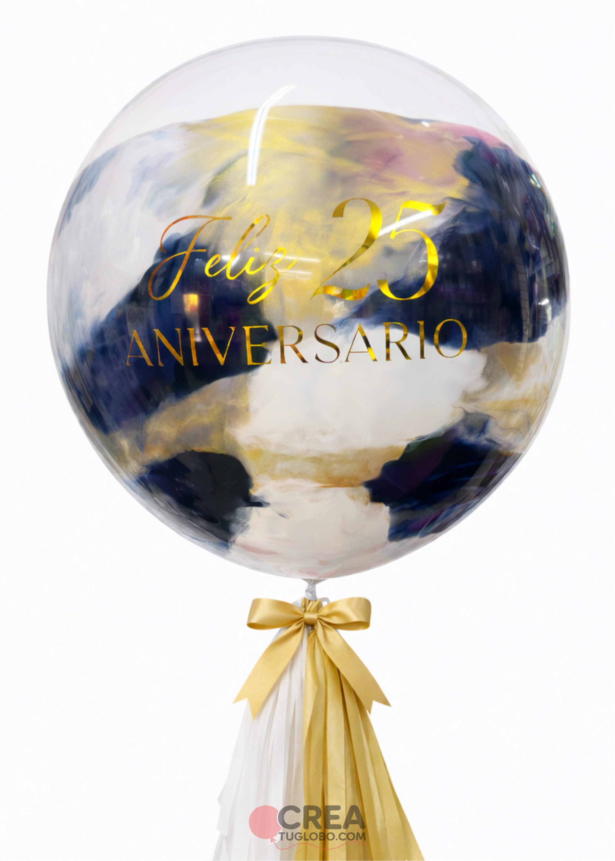 Bubble aniversario azul