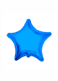 Estrella metálica azul rey