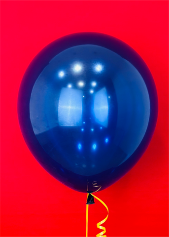 Globo de látex azul marino