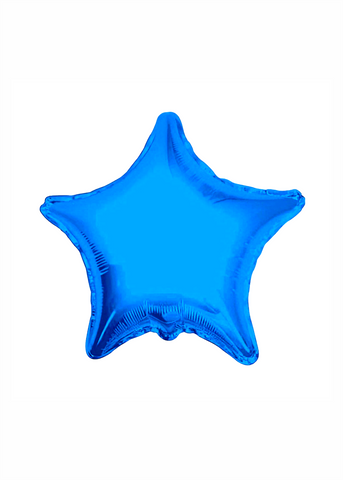 Estrella metálica azul rey