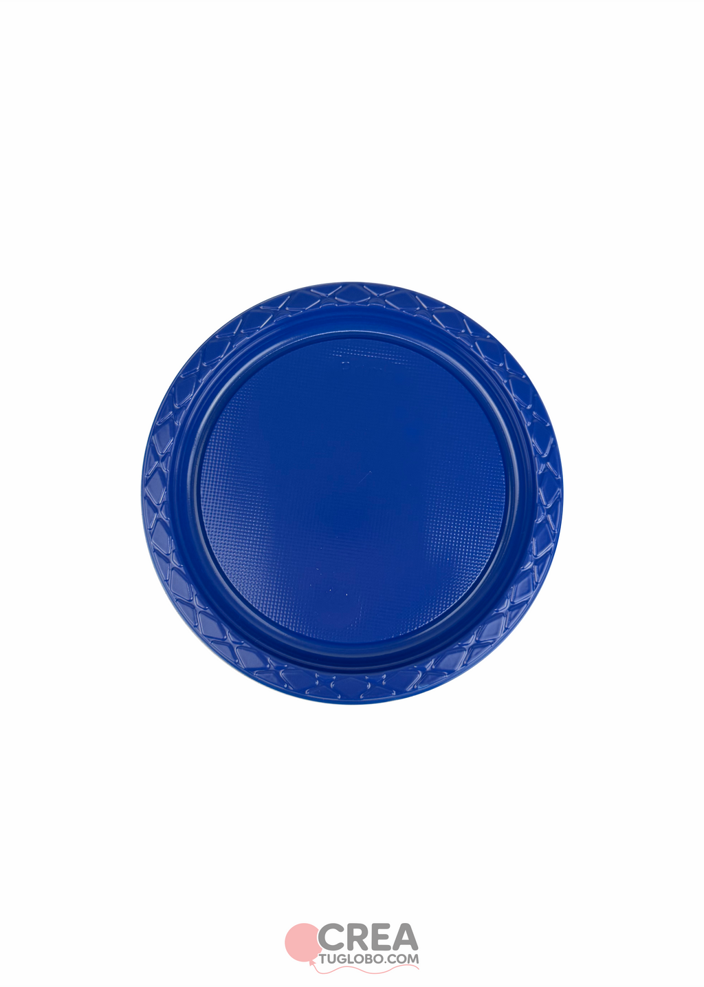 Plato redondo 7" azul