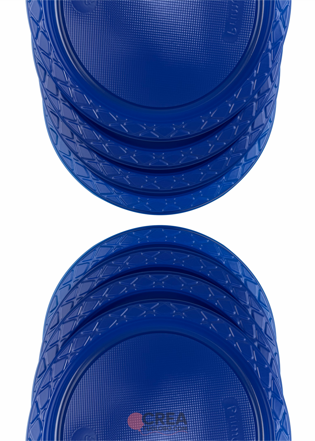 Plato redondo 7" azul
