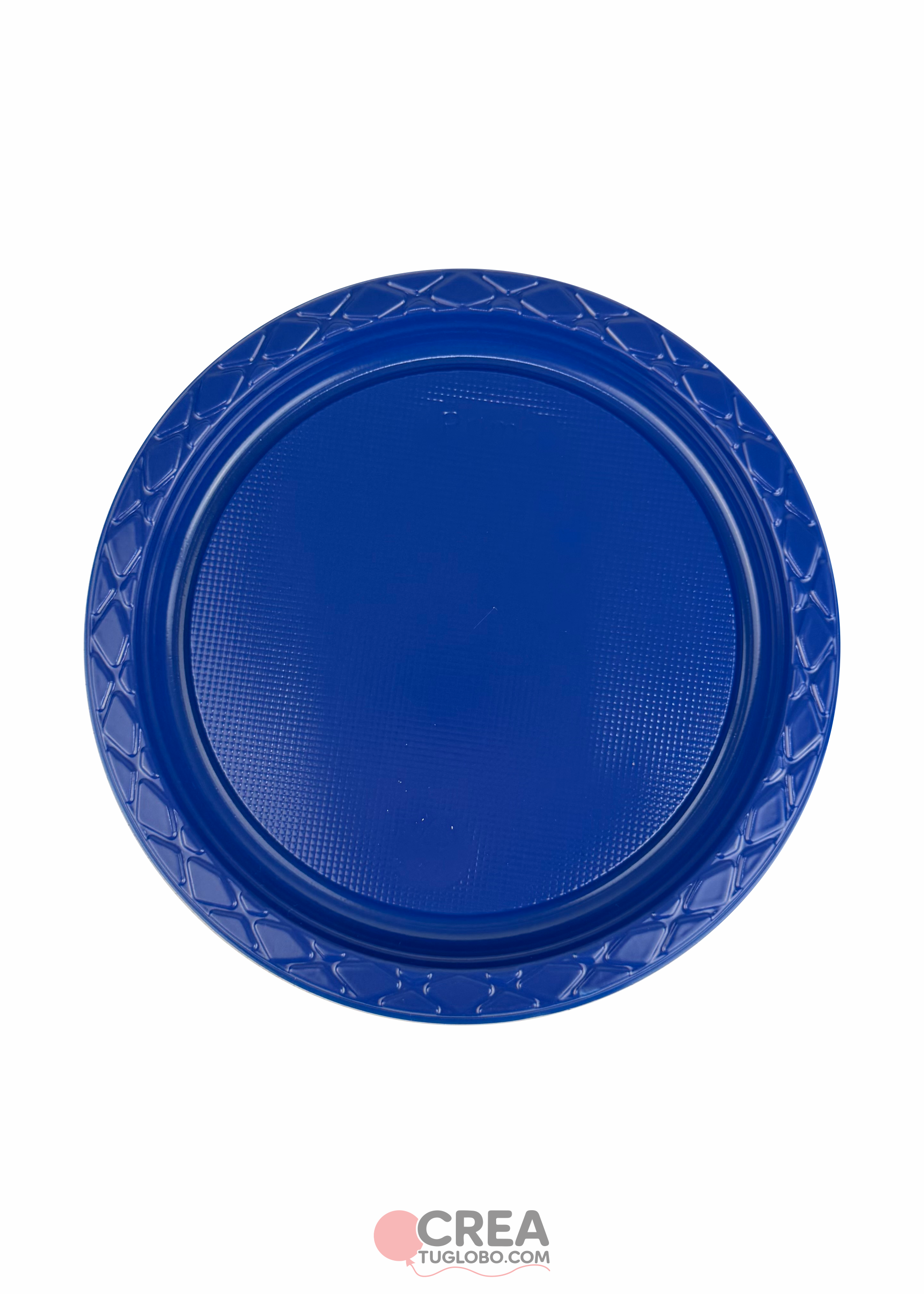 Plato redondo 9" azul