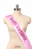 Banda cumpleaños rosa con fucsia