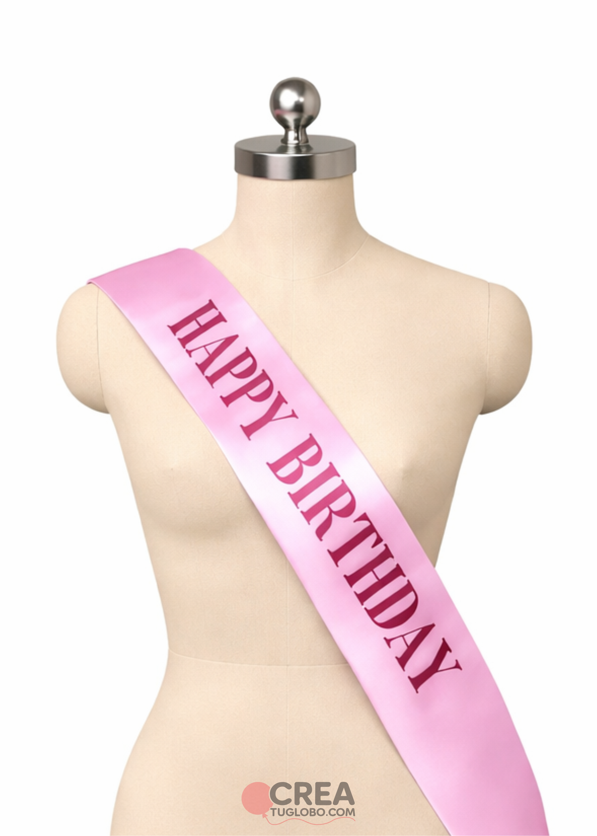 Banda cumpleaños rosa con fucsia