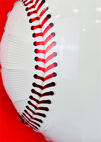 Globo metálico de balón de beisbol