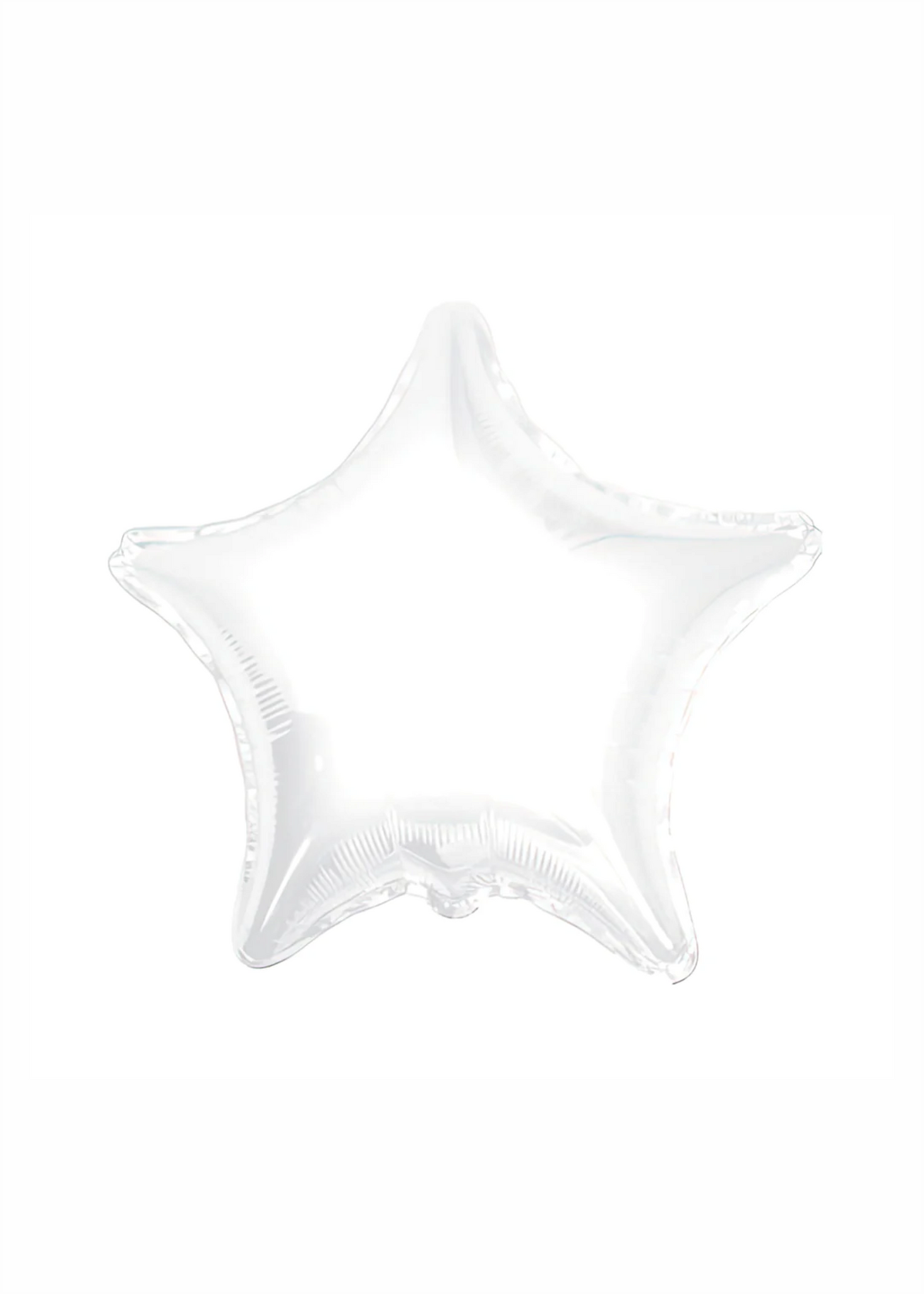 Estrella metálica blanca