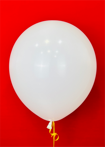 Globo de látex blanco
