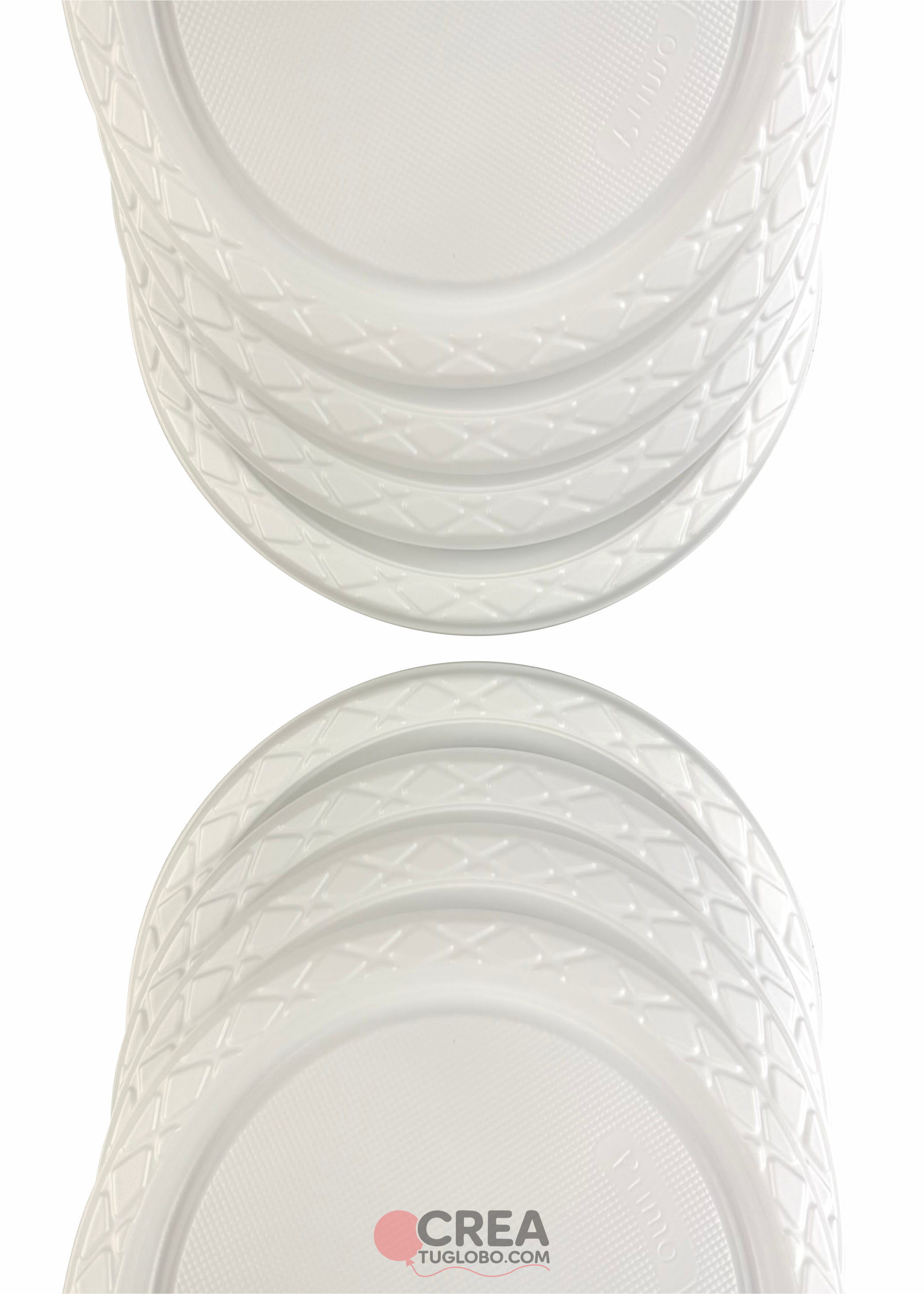 Plato redondo 7" blanco