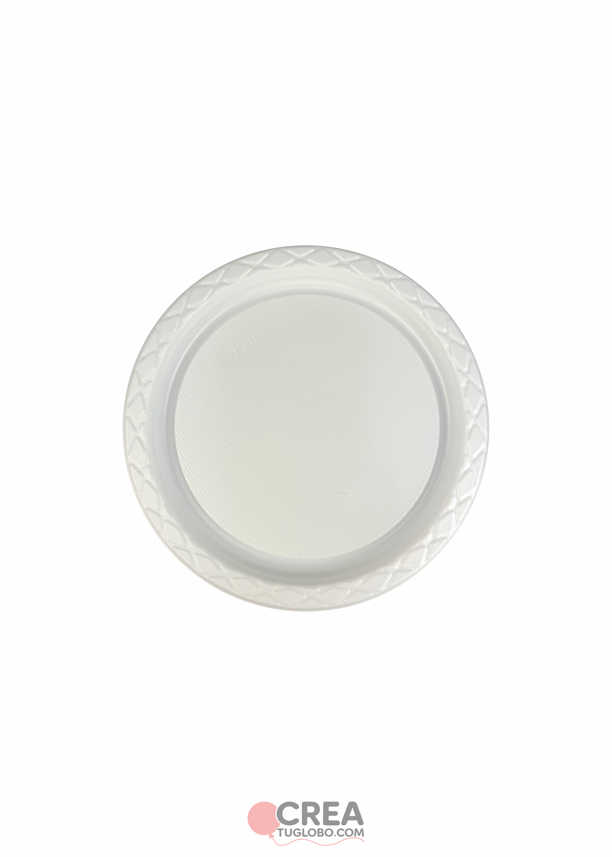 Plato redondo 7" blanco