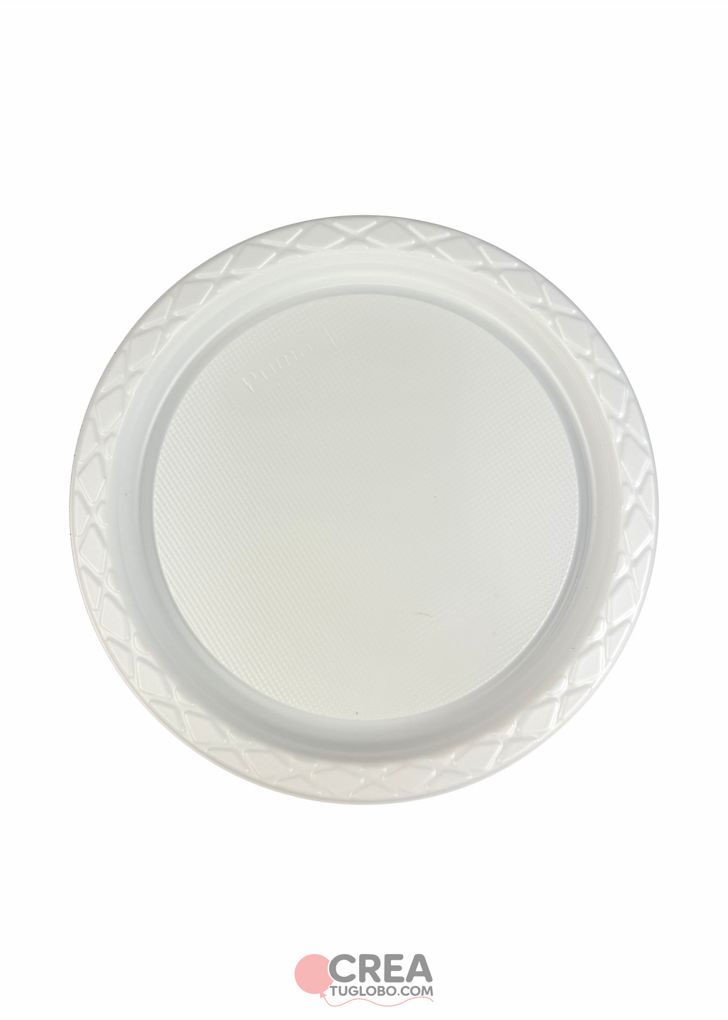 Plato redondo 9" blanco