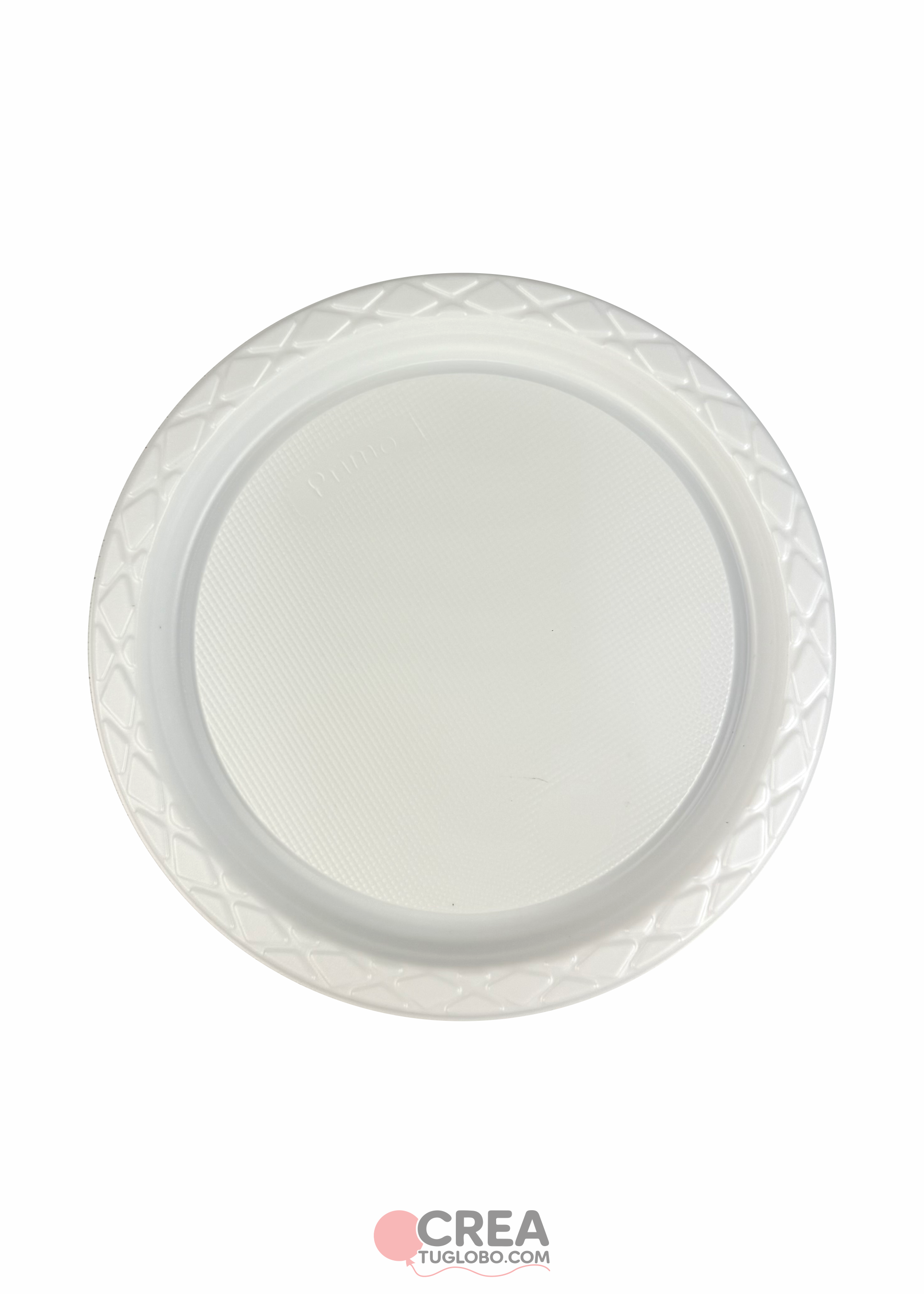 Plato redondo 9" blanco