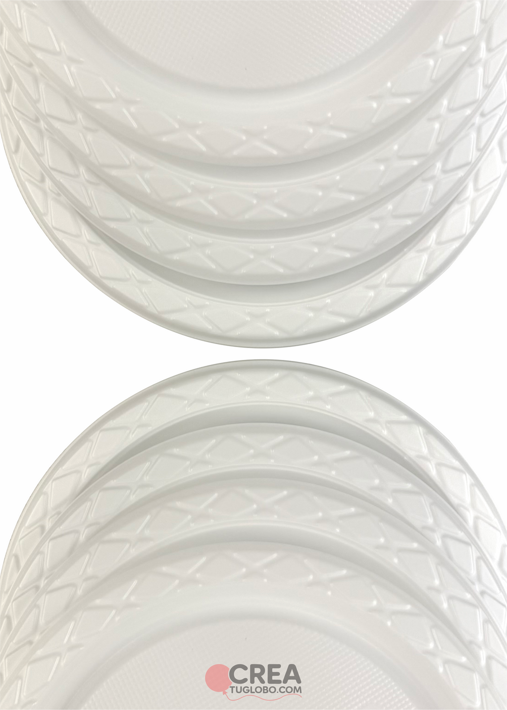 Plato redondo 9" blanco