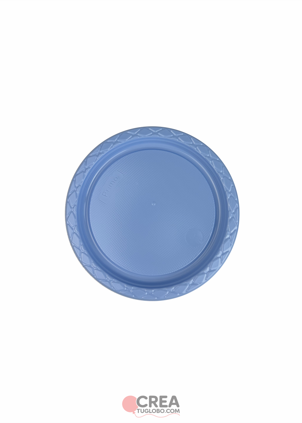 Plato redondo 7" celeste