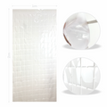 Cortina metalica en cuadros de 1m x 2m  Blanco