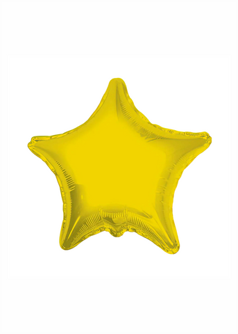 Estrella metálica dorada