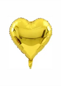 Corazón metálico dorado