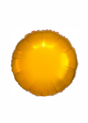 Círculo metálico dorado