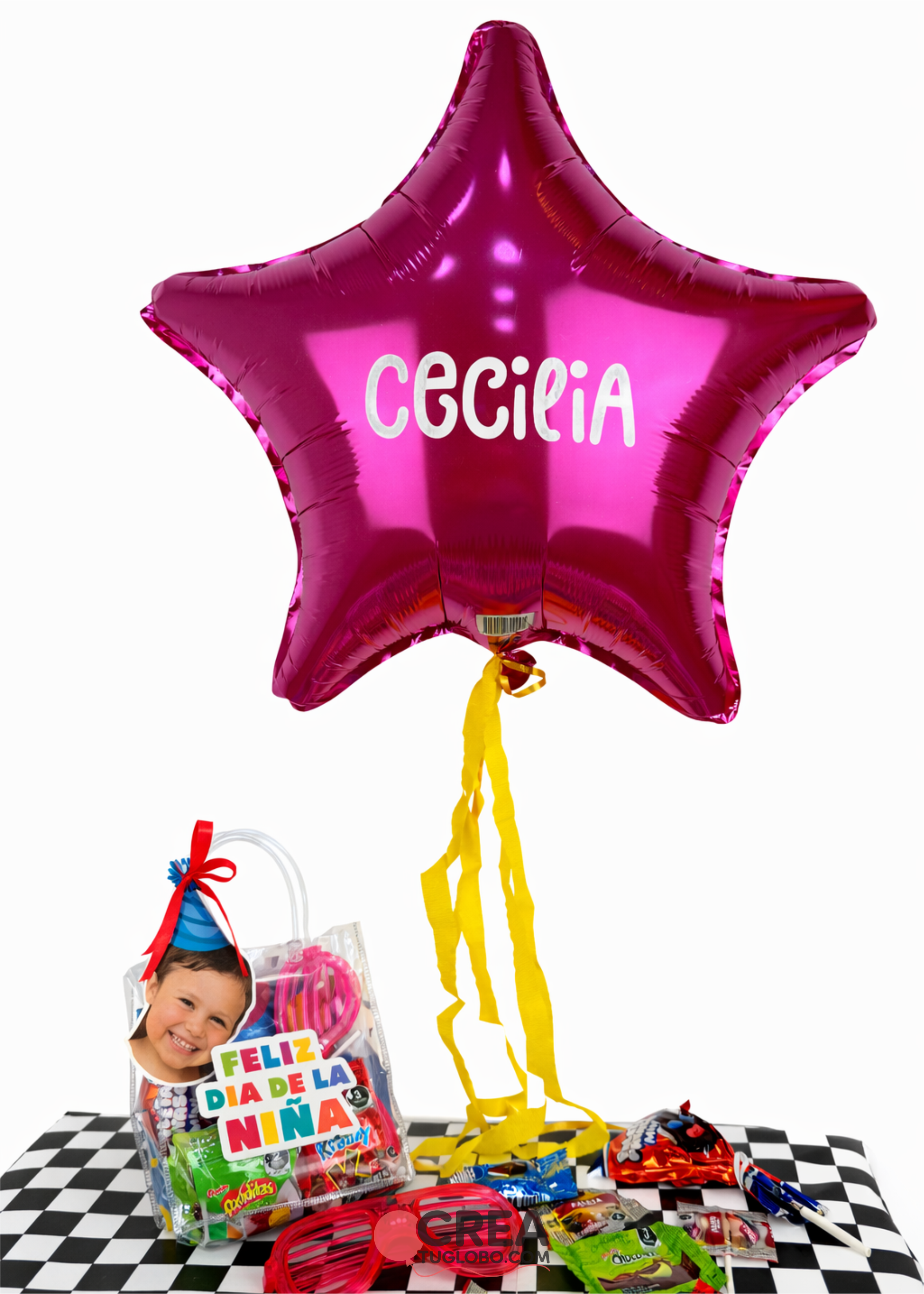 Estrella con nombre + bolsita