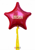 Estrella fucsia + nombre