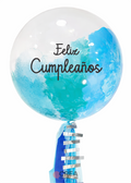 Bubble franjas con glitter