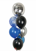 Arreglo esfera black and blue