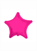 Estrella metálica fucsia