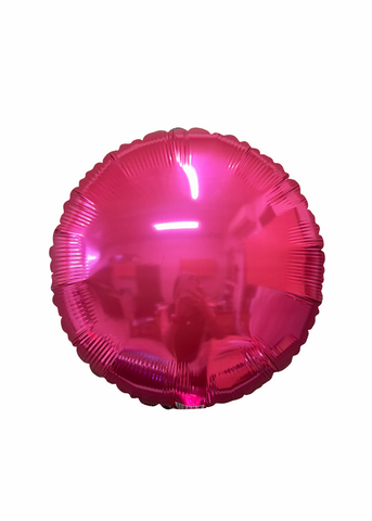 Círculo metálico fucsia