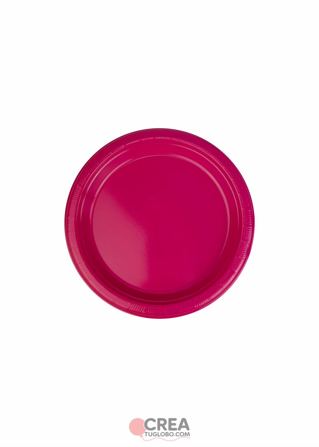 Plato redondo 7” fucsia