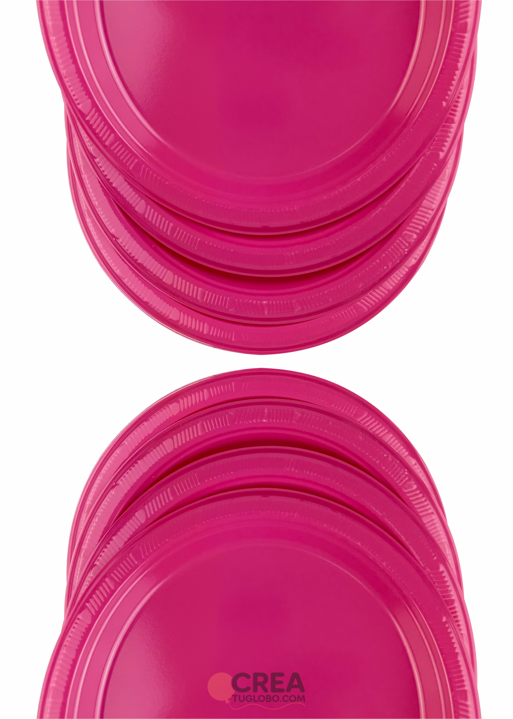 Plato redondo 7” fucsia
