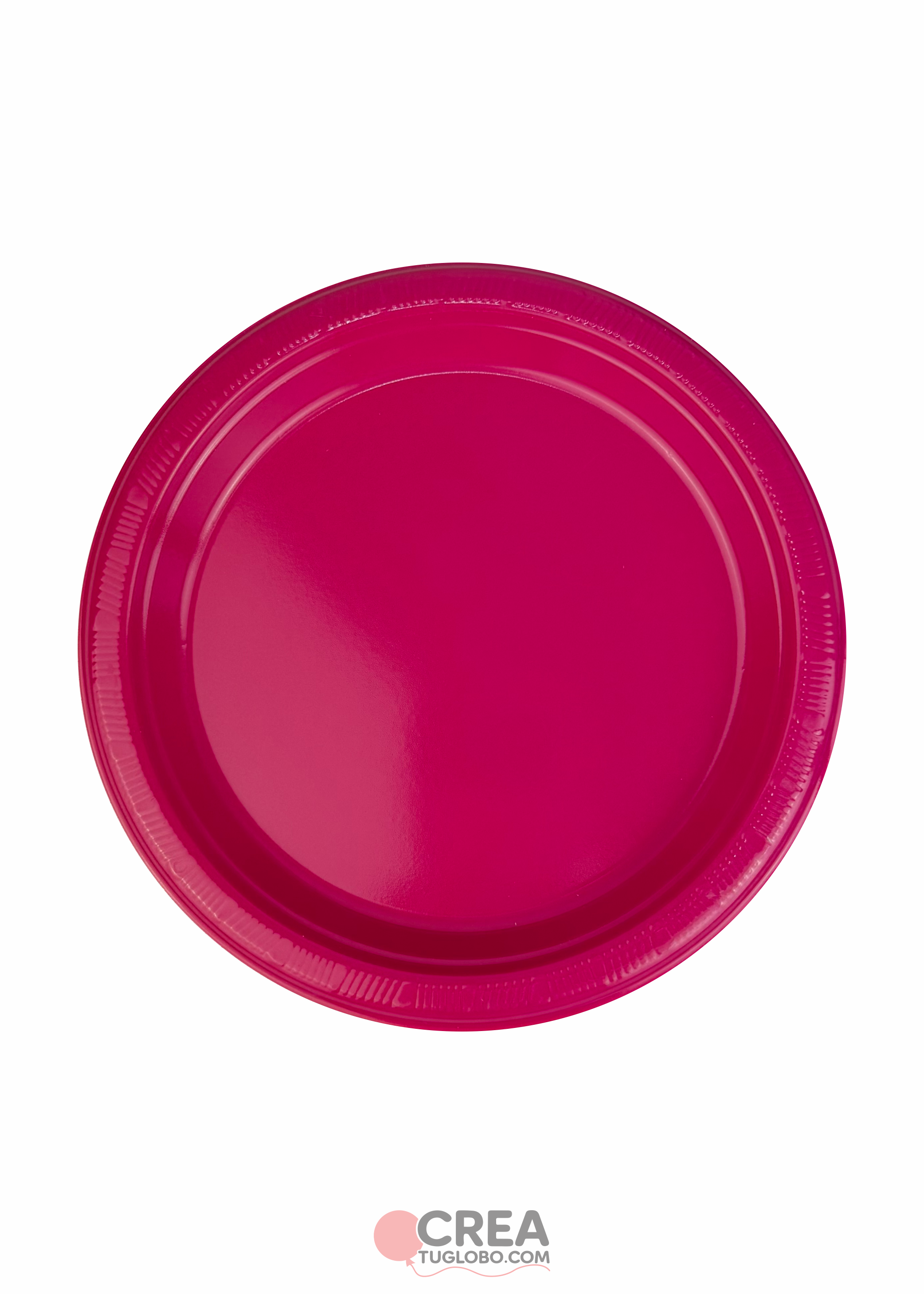 Plato redondo 9” fucsia