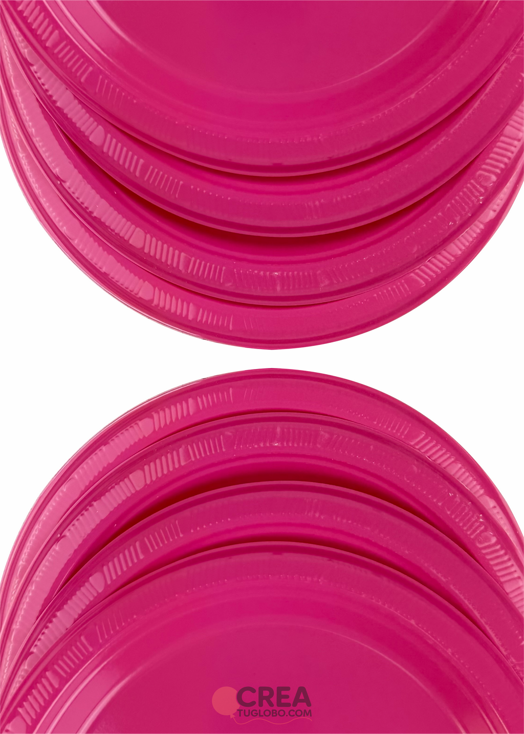 Plato redondo 9” fucsia